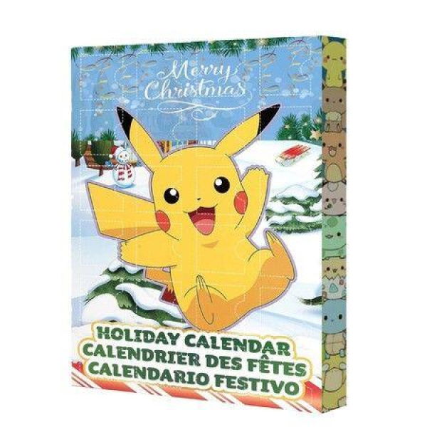 Pokemon 2023 Holiday Advent Calendar, 24 Piece Gift Playset for Kids, Boys Girls Age4+