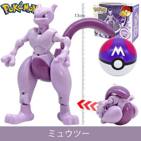 Pokemon Deformation Pokeball Figures Toys Transform Espeon Action Figure Model Dolls