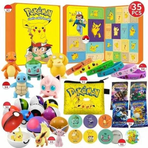 Pokemon NEW 2024 Holiday Advent Calendar Christmas Playset for Kids Figures Christmas Gifts