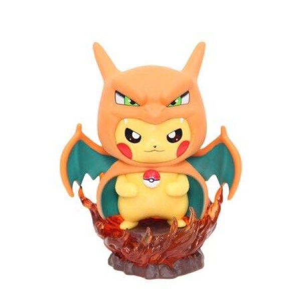 Pokemon Pikachu Anime Figure, Charizard Model Doll, Collectible Gifts, Kawaii Cartoon Figurine, Statue, 13cm