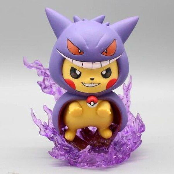 Pokemon Pikachu Anime Figure, Gengar Model Doll, Collectible Gifts, Kawaii Cartoon Figurine, Statue, 13cm