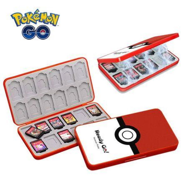 Pokemon Switch Cassette Storage Box NS For Switch 24pcs Shockproof Game Cards Case Hard Shell Box Storage Accessories