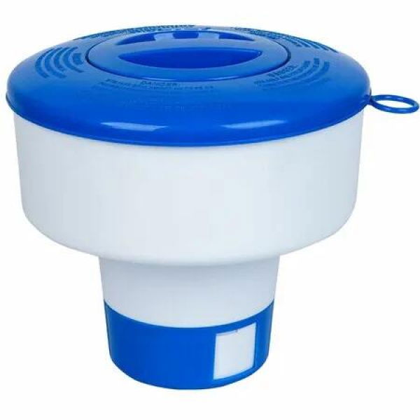 Pool Chlorine Floater for Pools Fits 3In Tablets,7In Diameter Chlorine Tablet Floater with Adjustable Flow Vents Balanced Chemical Dispenser (Collapsible)