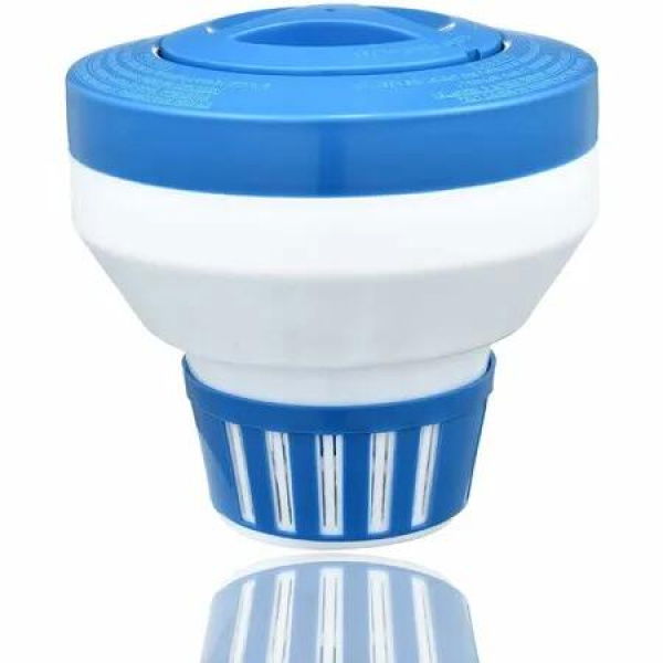 Pool Chlorine Floater,7.5In Large Floating Chlorine Dispenser,Optimal Pool with Adjustable Release for Indoor & Outdoor Swimming Pool Hot Tub
