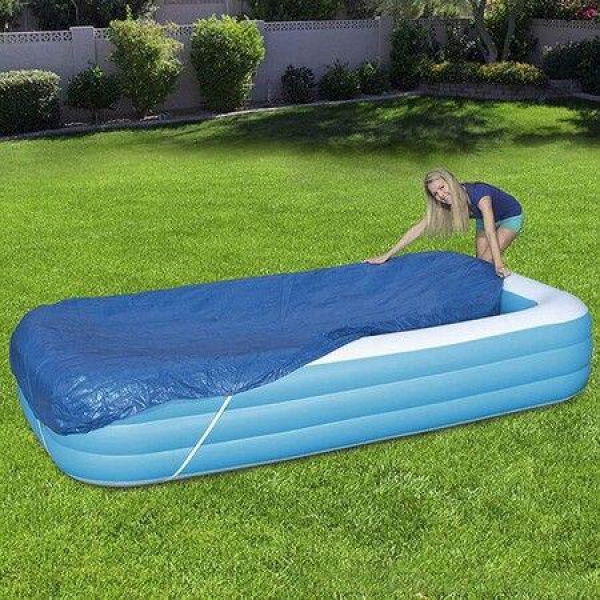 Pool Cover Swimming Paddling Pool Solar Cover For Bestway 58319 (262 X 175 Cm)