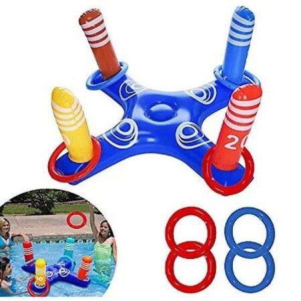 Pool Float Toy Pool Ring With 4 Rings For Multiplayer Water Pool Game Family Toys And Water Fun