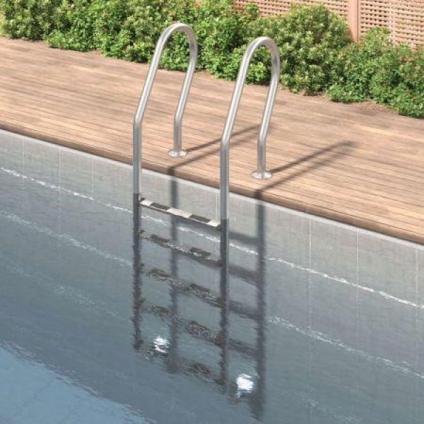 Pool Ladder 54x38x211 Cm 304 Stainless Steel