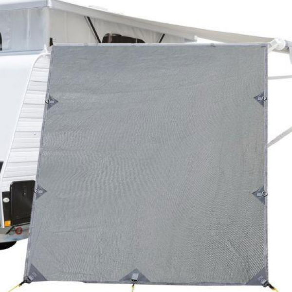 Pop Top Caravan Privacy Screen 2.1 X 1.8m Sun Shade End Wall Roll Out Awning.