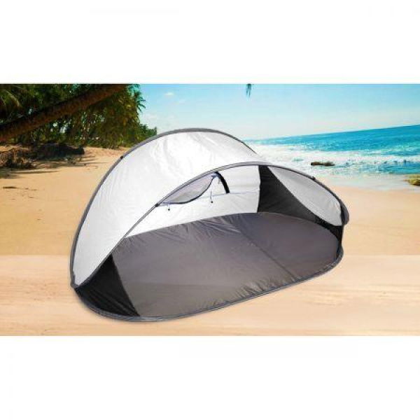 Pop Up Portable Camping Tent Beach Sun Shade Shelter - Grey