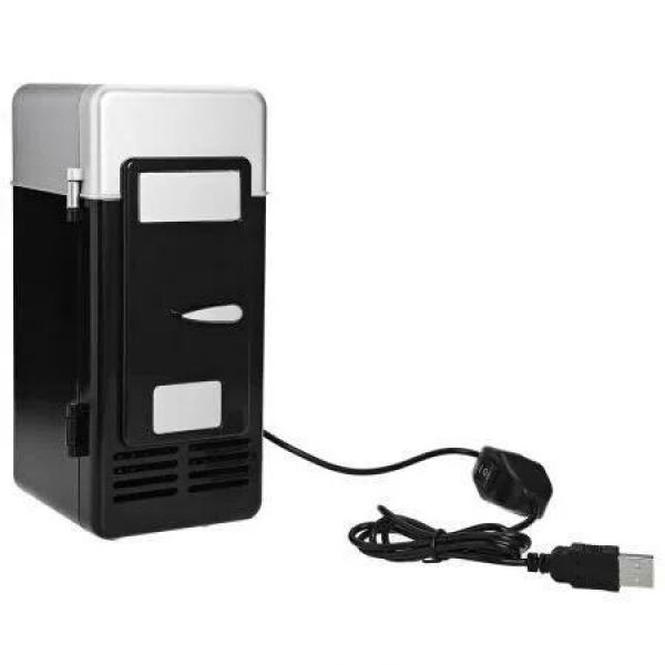 Portable 2-in-1 Mini USB Refrigerator Cooler and Warmer for Beverages and Drink Cans