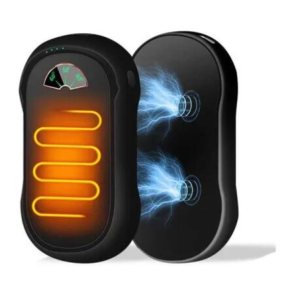 Portable 2 IN 1 Rechargeable Hand Warmers USB Power Bank Electric Pocket Heater