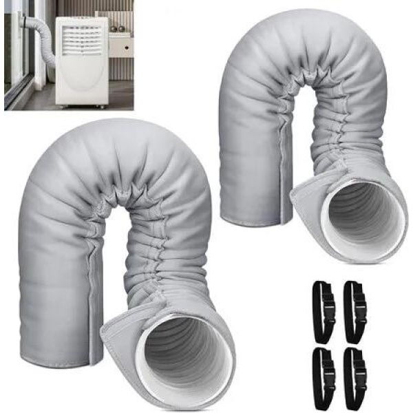 Portable AC Hose Insulation Sleeve,Portable Air Conditioners Insulated Hose Cover Wrap,Fit 5In 5.9In Diameter Exhaust Hose,2Pack