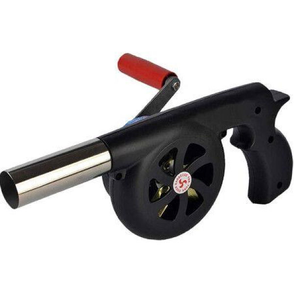 Portable Air Blower With Speed Control Manual Handle And Metal Fan Blade For Outdoor BBQ Camping