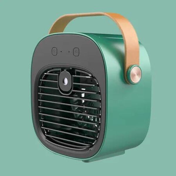 Portable Air Conditioner, USB Rechargeable Air Conditioner, 3 Speed Quiet Air Cooler for Desktop,Officeã€Bedroom,Travel (Green)