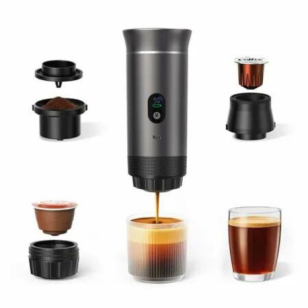 Portable Battery Espresso Coffee Maker for Travel,20 bar Mini Car Espresso Machines,3-in-1 Self-Heating Electric Espresso Maker