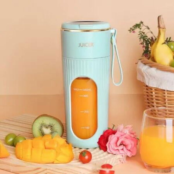 Portable Blender Juicer Cup,22000 RPM High Speed Multifunctional Automatic Fruit Blender for Home Travel,Camping Color Green