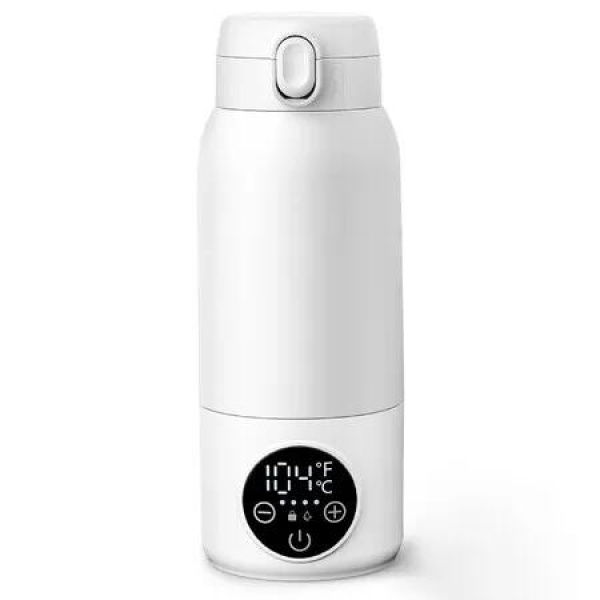 Portable Bottle Warmer for Travel 17oz Bottle Warmer with 2-Min Heating,Precise Temp Control & IPX6 Waterproof,Bottle Warmer On-The-Go for Car,Outdoor