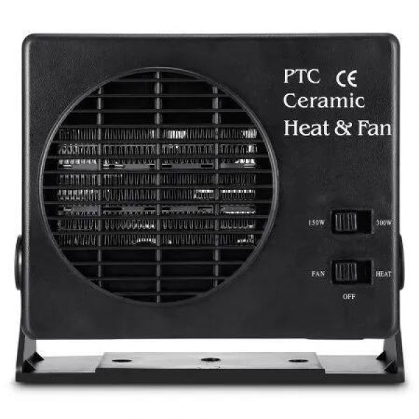 Portable Car Fan Heater 12V 2 In 1 Electric 150W 300W Vehicle Window Windshield Defroster Demister Heating