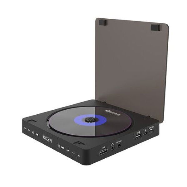 Portable CD Player With HDMI And AV Output Ports. Multifunctional DVD Player. USB DVD Player (Doesnt Play Blu-ray DVD). Only On TV Or Projector.