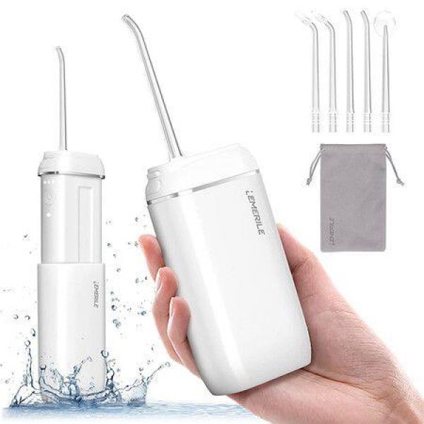 Portable Dental Irrigator Mini Cordless Oral Irrigator Water Teeth Cleaner For Travel And Home Dental Flosser For Teeth Gums Braces (1 Pack)