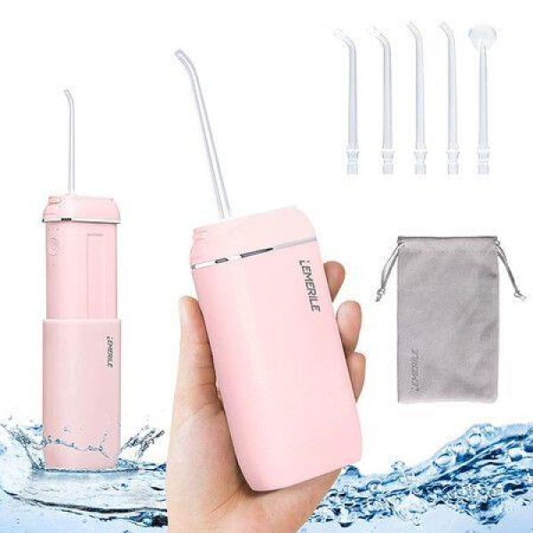 Portable Dental Irrigator Mini Cordless Oral Irrigator Water Teeth Cleaner For Travel And Home Dental Flosser For Teeth Gums Braces (1 Pack)