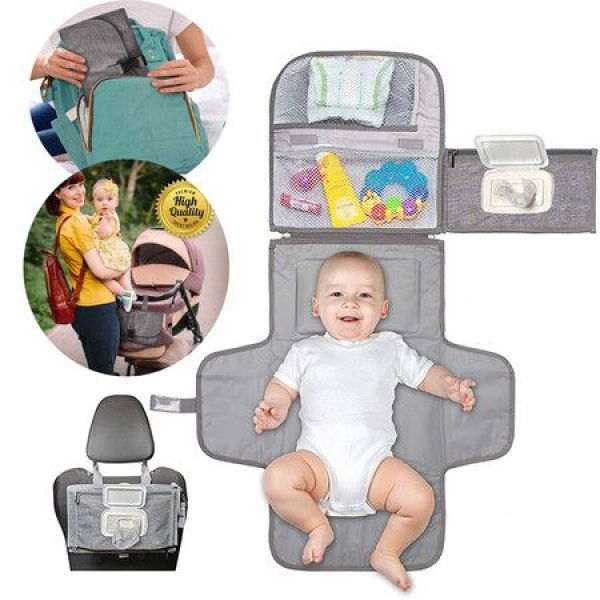 Portable Diaper Changing Pad Baby Changing Mat With Head Cushion