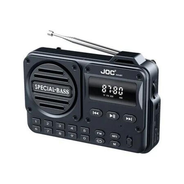 Portable Digital FM Radio,Rechargeable Digital Radio Recorder with LED Display,BT Speaker For Home Travel Color Black