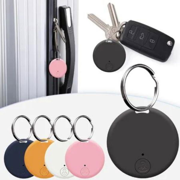 Portable GPS Tracking Keyring: Smart Anti-Loss Device with Bluetooth, Waterproof Pet Locator, and Ring for Tracking Items (Wallet, Keys, Pets)