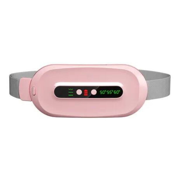 Portable Heating Pad, Cordless Heating Pad with 3 Heat Levels and 3 Massage Modes, Electric Fast Heating Waist Back Belt for Women, Pink