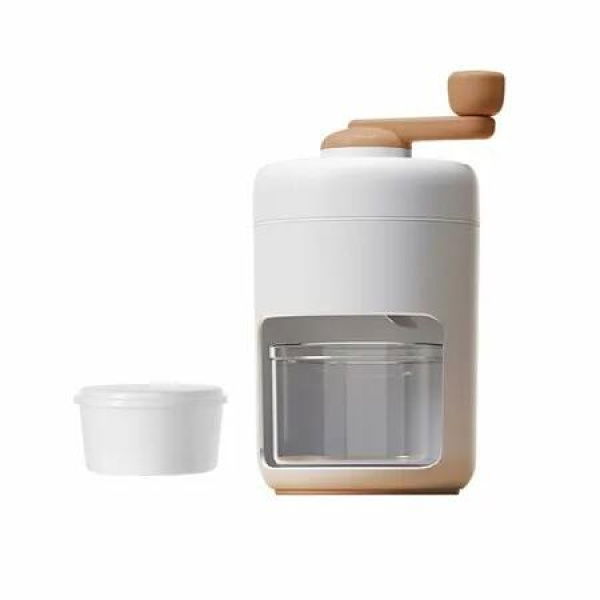 Portable Ice Shaver,Hand Crank Snow Cone Maker,Ice Crusher,Manual Shaved Ice Machine with 1 Plastic Ice Mold Cup For Home Cafe Bar Club