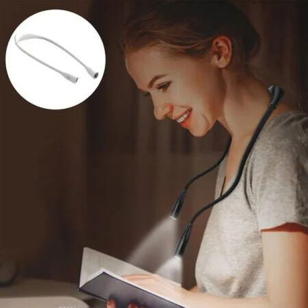 Portable Led Neck Reading Light Lamp Brighten Your Reading with Adjustable Brightness and Compact Design