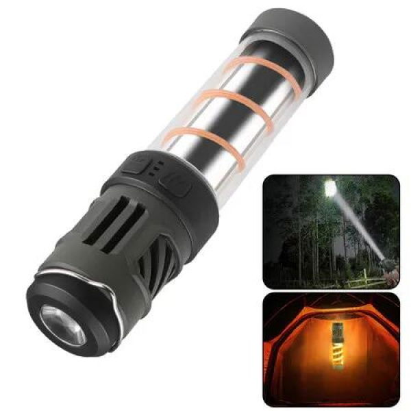 Portable LED Rechargeable Camping Lantern,LED Flashlight Survival Kits for Indoor Outdoor Home Emergency Light Outages Hiking Hurricane