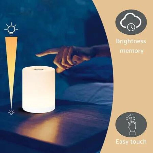 Portable Night Light Lamp: Rechargeable, Dimmable, and Perfect for Nurseries, Bedrooms, and Hallways