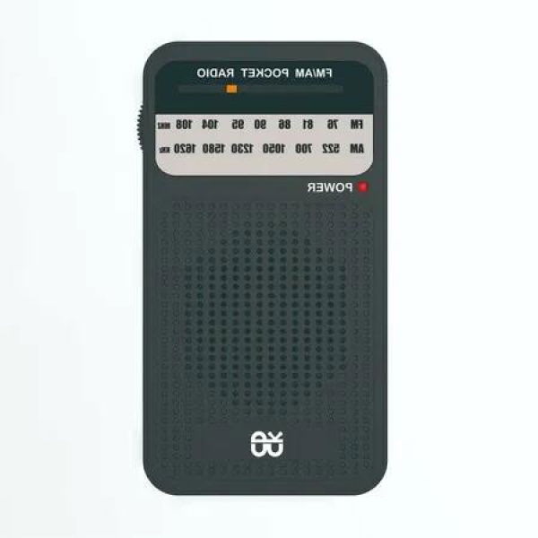 Portable Pocket AM/FM Radio: Powerful Speaker, Long-Range Reception for Indoor,Outdoor and Emergency Use