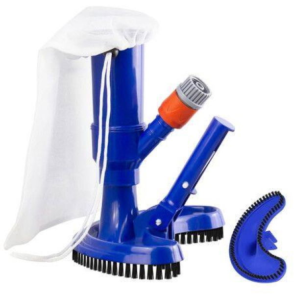 Portable Pool Vacuums Mini Jet Underwater Cleaner With Brush Mesh Bag For Cleaning Small Swimming Pool Spa Fountain