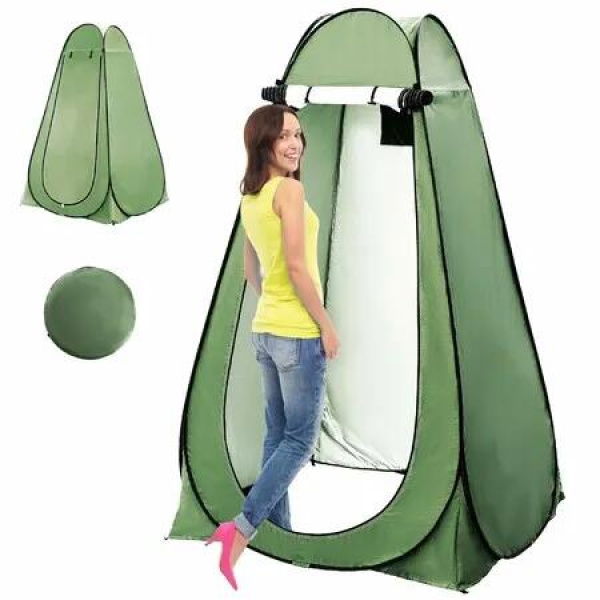 Portable Pop up Privacy Tent, Outdoor Camping Shower Tent with Carry Bag, Camp Toilet Changing Room for Hiking Picnic Fishing Beach