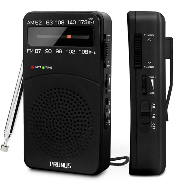 Portable Radio AM FM Battery Operated Radio With Tuning Light Back Clip Excellent Reception For Indoor & Outdoor & Emergency Radio AM FM Radio Portable Transistor Radio