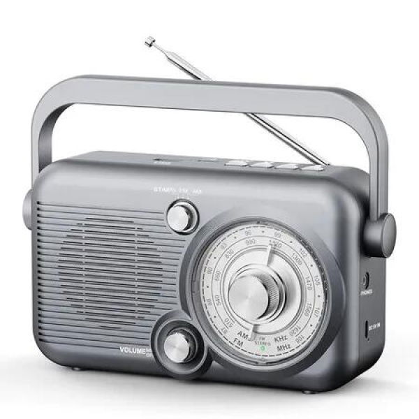 Portable Radio with Bluetooth AM FM Radio with Best Reception, Vintage Shortwave Radio Rechargeable Battery Powered Tansistor Radio