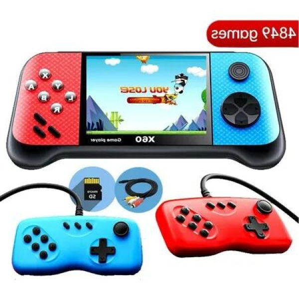 Portable Retro Handheld Game Console player with Preload 4849 Games,3.5 Inch Screen,2 Gamepads-Nostalgic Gaming on the Go