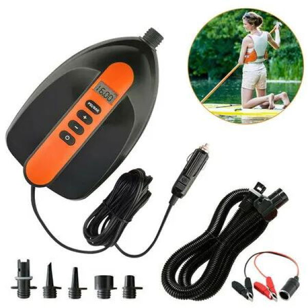 Portable SUP Air Pump, Digital Smart Inflate,Electric SUP Pump for Stand Up Paddle Board Inflatable Tent