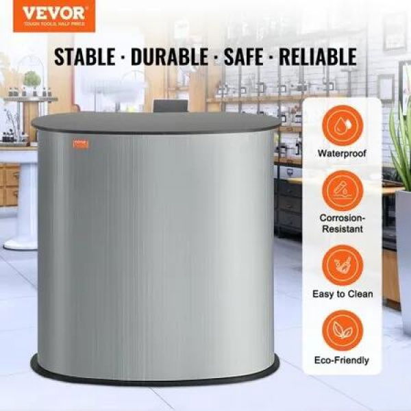 Portable Tradeshow Podium Table 900 x 490 x 940 mm Display Exhibition Counter Stand Booth Fair with Wall Foldable Promotion Retail Bar Table Pop Up