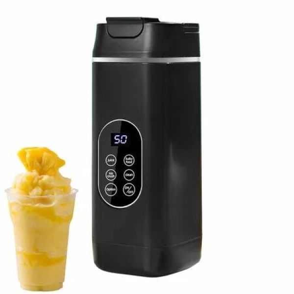 Portable USB Rechargeable Blender For Shakes,Juices,Wireless Mini Juicer Cup For Home Kitchen,Travel,Outdoor Use,Commercial Blender,Black