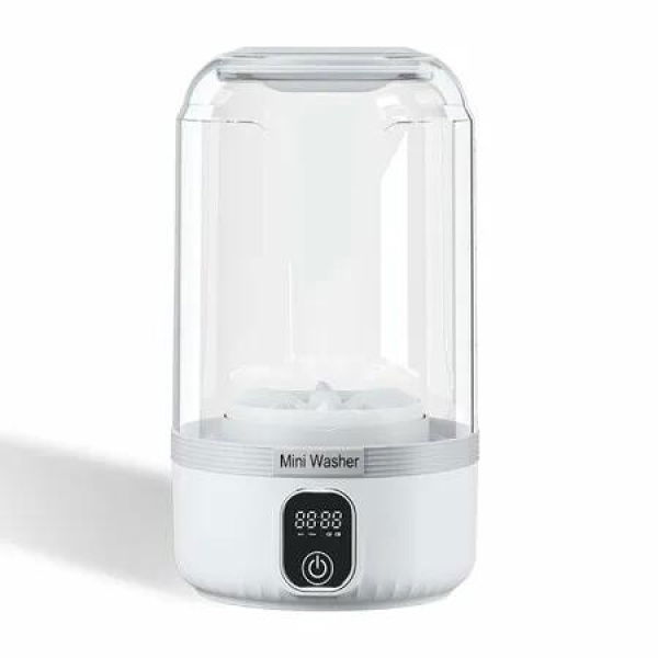Portable Washing Machine,Wireless Mini Washer Deeply Cleans Small Laundry Items,Socks,Underwear,Clothes,Small Washer,White