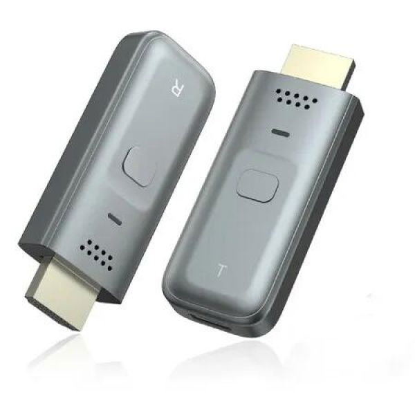 Portable Wireless HDMI Transmitter and Receiver,Plug & Play 2.4/5GHz 100FT Wireless for Streaming Video Laptop/Pc/Tv Box