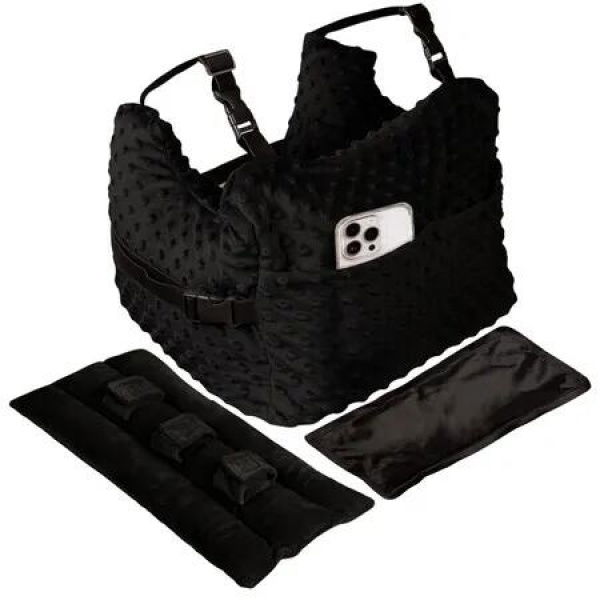 Post Mastectomy Pillow,Seatbelt Cushion,Breast Surgery Must Haves,Breast Reduction Recovery Supplies,Breast Augmentation,Post Op Essentials,Black