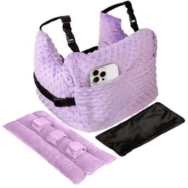 Post Mastectomy Pillow,Seatbelt Cushion,Breast Surgery Must Haves,Breast Reduction Recovery Supplies,Breast Augmentation,Post Op Essentials,Purple