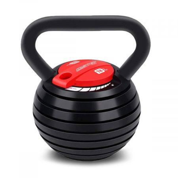 Powertrain Adjustable Kettle Bell Weights Dumbbell 18kg