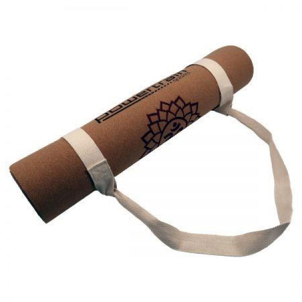 Powertrain Cork Yoga Mat with Carry Straps Home Gym Pilates - Chakras