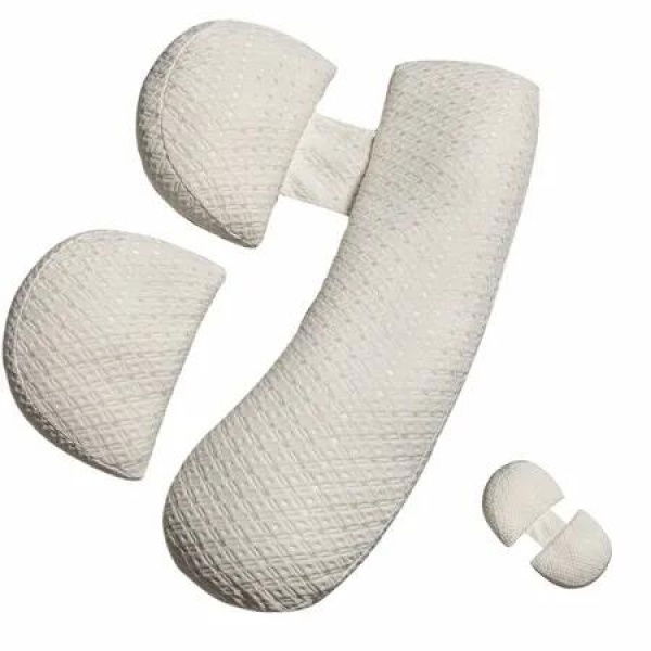 Pregnancy Pillow,Soft Maternity Pillow with Detachable & Adjustable,Pillow with Pillow Cover - Support for Back,HIPS,Legs