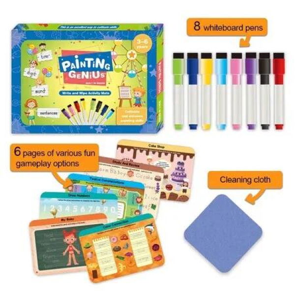 Preschool Education Writing Drawing Board Childrens Toys Search Find Cards Activity Mat Toy Book